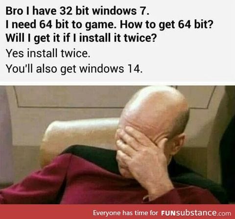 Install it trice to get Windows 21