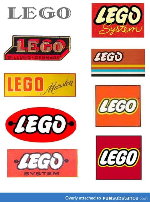 Lego logo evolution