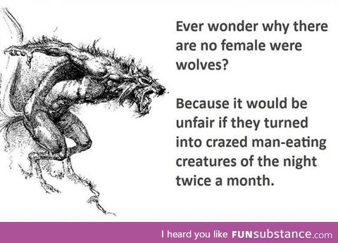 What happened to the female werewolves?