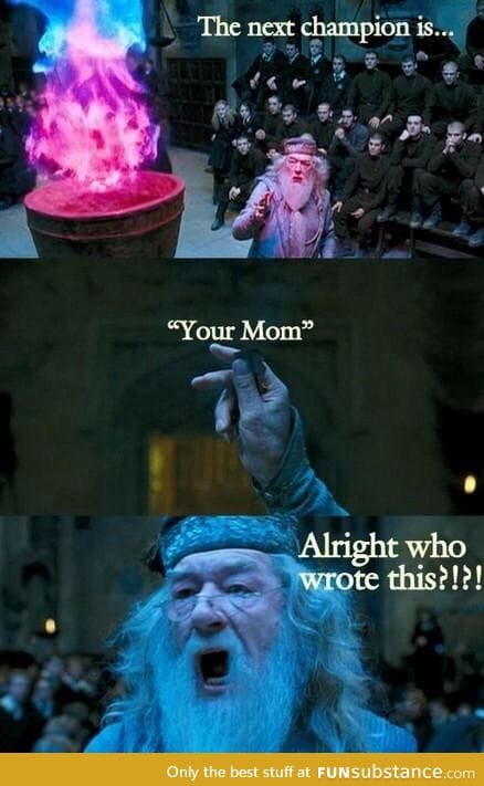 Dumbledore is done with your shit