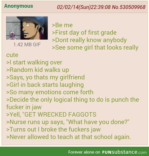 Anon fights for a girl