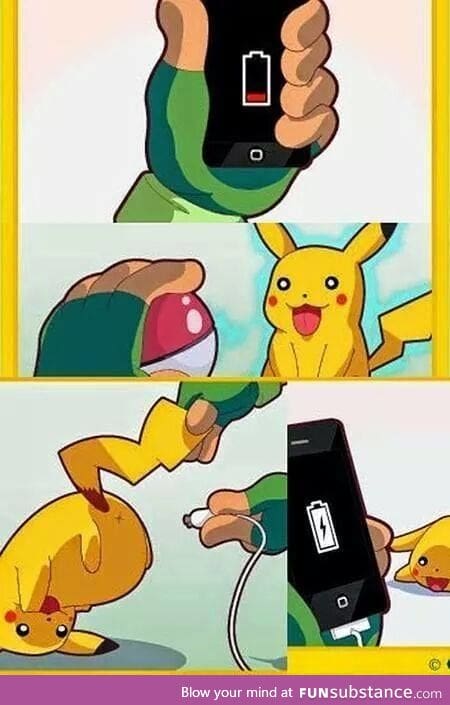 The only reason Pikachu Is always out of Pokeball :V