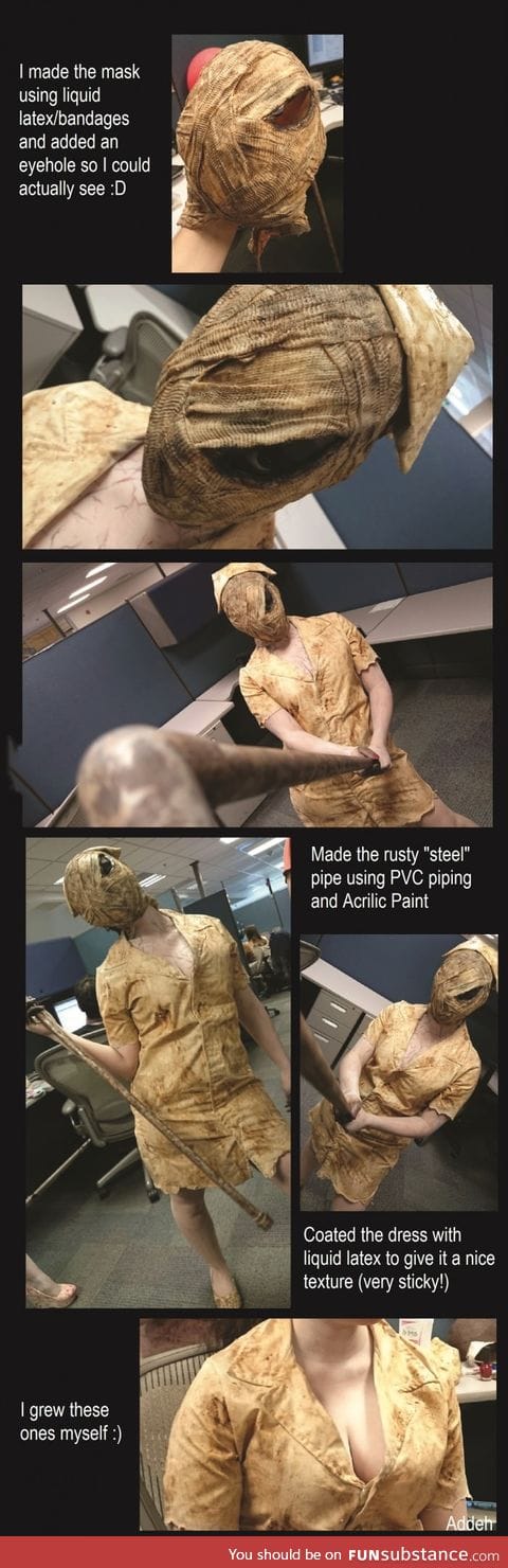 So someone made a Silent Hill Nurse Cosplay