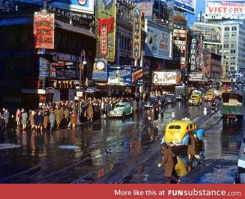 New York City in the 1940s (colorized)