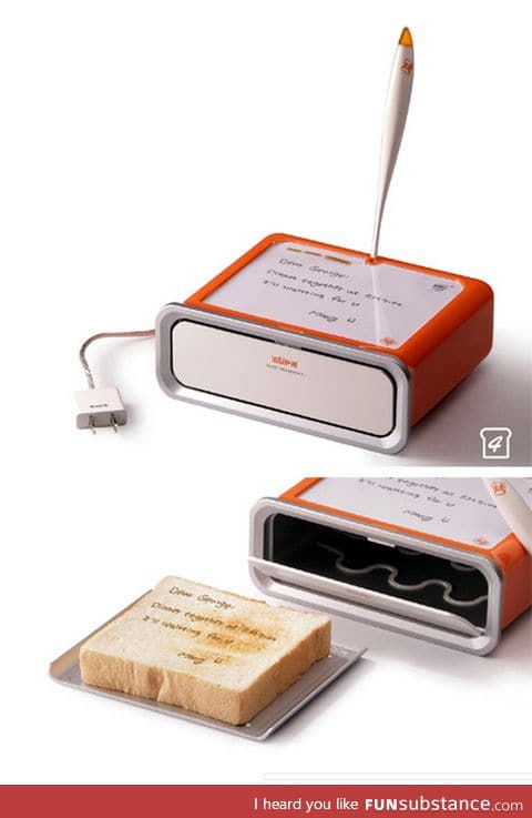 Now you can write on your Toast!