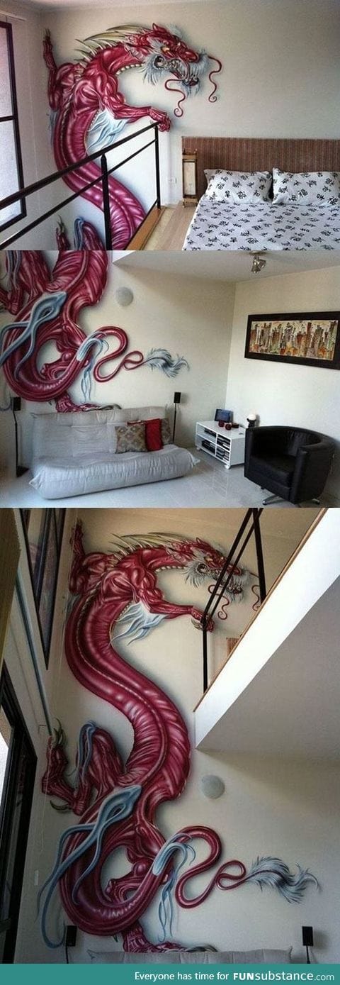 Dragon wall painting