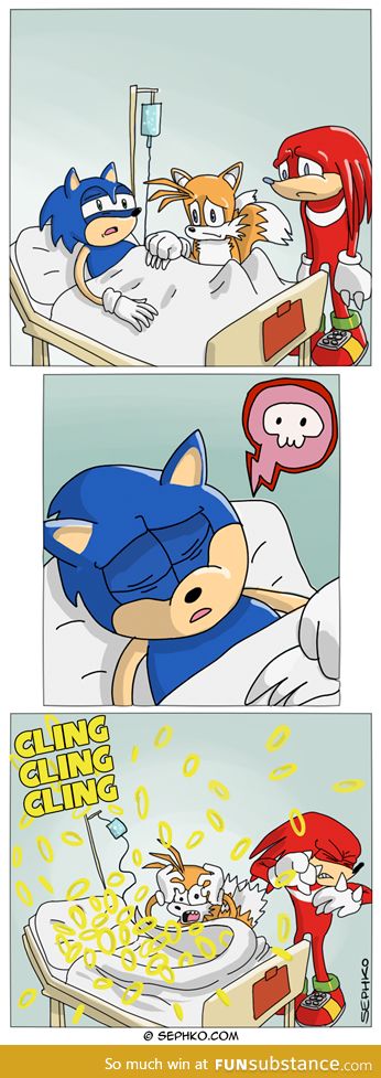 Sonic gets ill