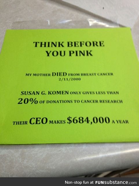 Think Before you Pink