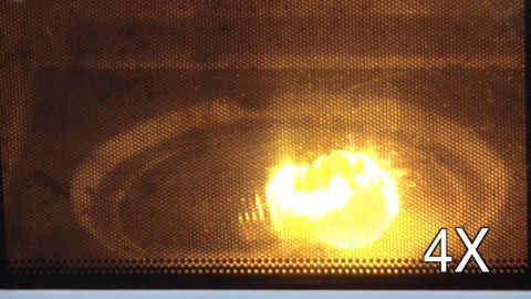 Effect of microwave on the lamp