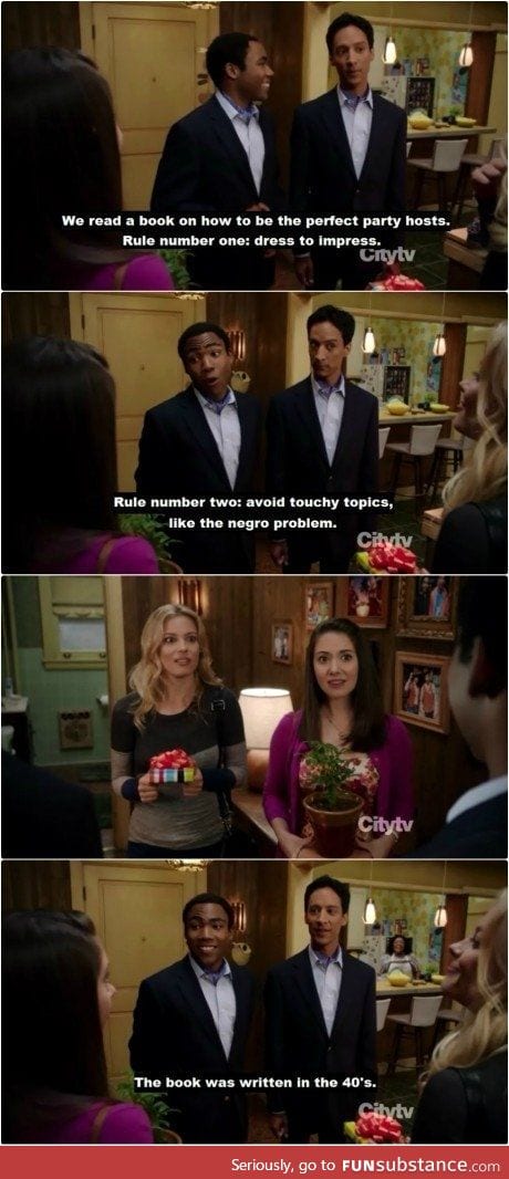 How to party Troy and Abed style