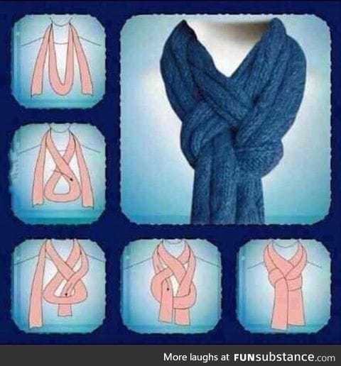 A new way to tie your scarf