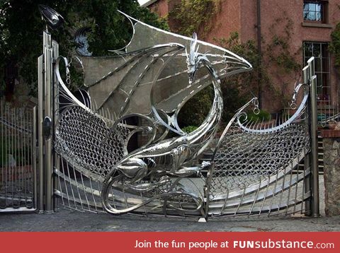 This is the most badass gate you'll ever see in your life