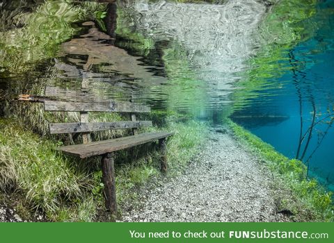 Green Lake in Austria- submerged park