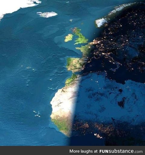 Day vs. Night from space