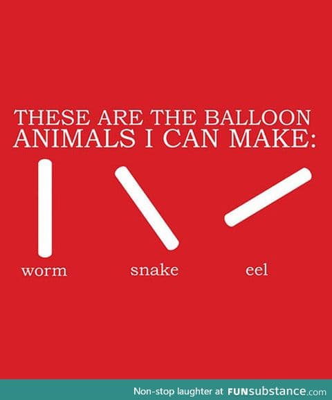 Balloon animal skills