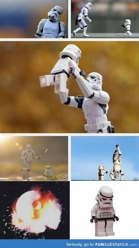 Storm trooper and his son