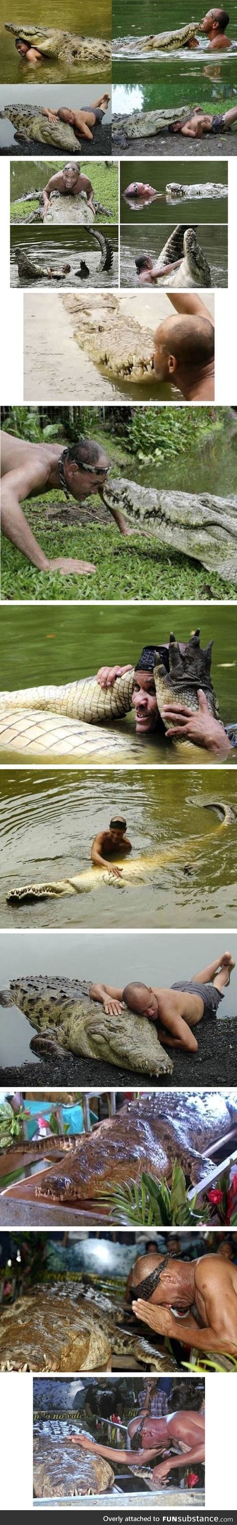 Poncho, the friendly crocodile
