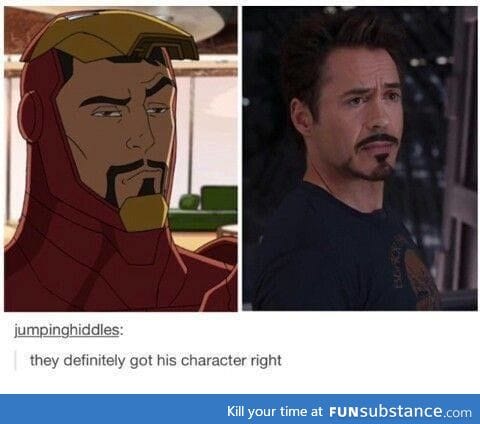 RDJ posted this with the title "eyebrow game strong"