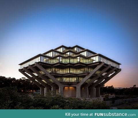 The Geisel Library at the University of California, San Diego
