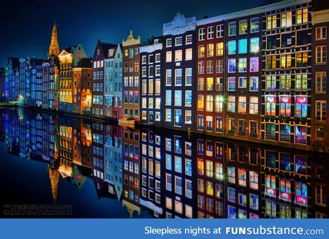 Amsterdam at night