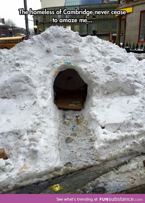 Cool snow cave