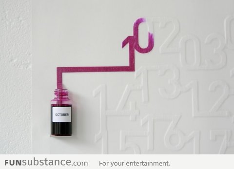 This Ink Calendar may be the coolest calendar ever