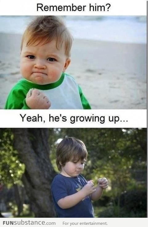 Success kid grown up!