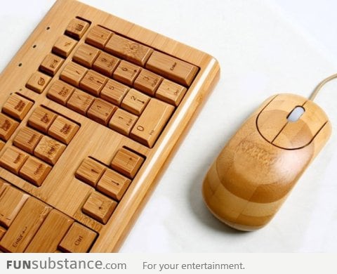 Bamboo Keyboard and Mouse