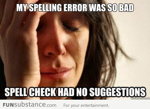 First World Spelling Problems