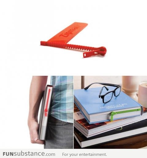 Zipmark - A zipper bookmark