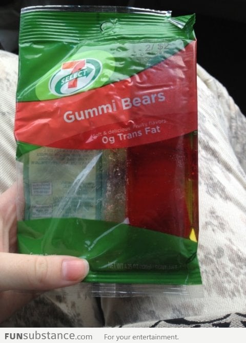 When you leave a bag of gummy bears in the car over the summer