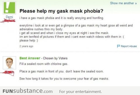 How to overcome gas mask phobia