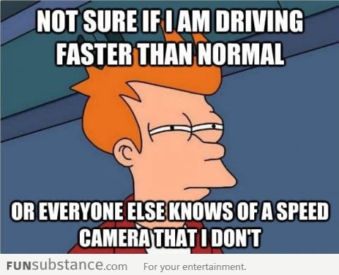 Sometimes while driving