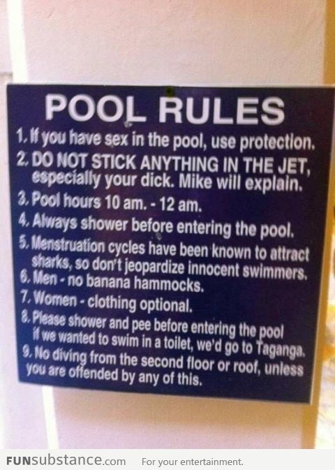 Pool rules