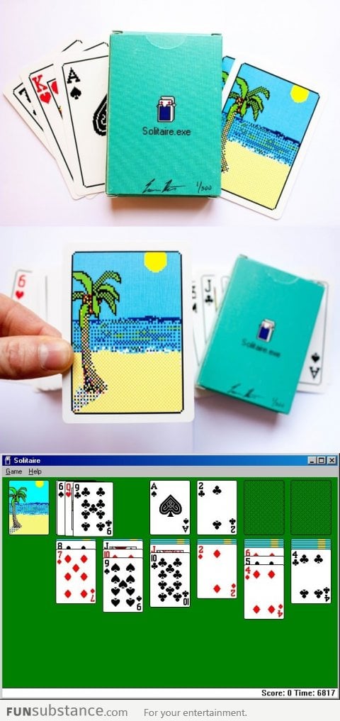 Deck inspired by the Windows 98 Solitaire