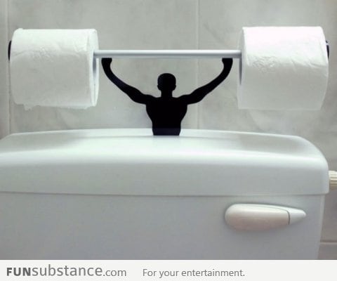 Strong Man Toilet Paper Holder