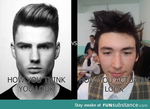 How you think you look vs. How you actually look