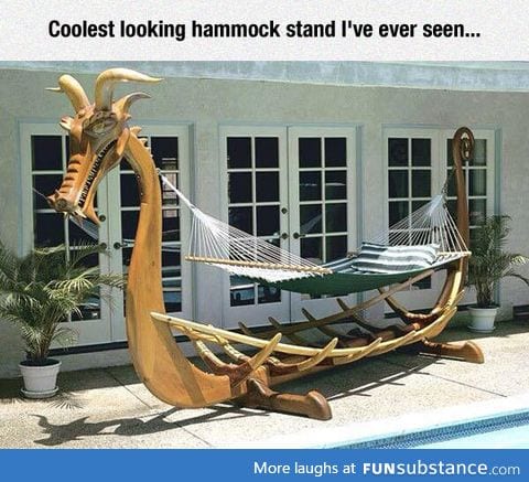 Viking boat hammock