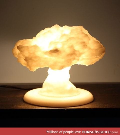Mushroom cloud lamp