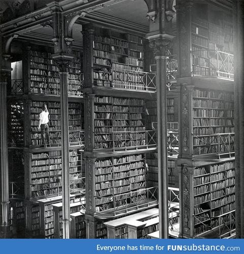 The old public library of cincinnati, ohio, usa