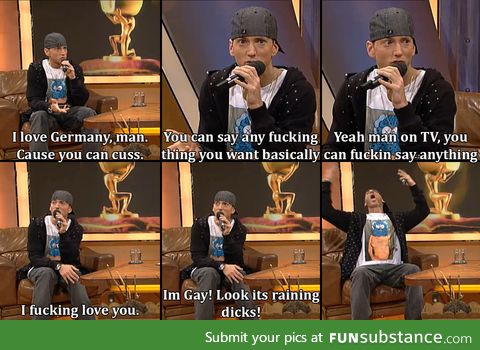 Eminem on German TV