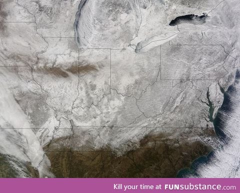 What the Eastern US looks like right now from space