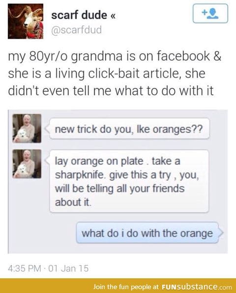Click-bait grandma