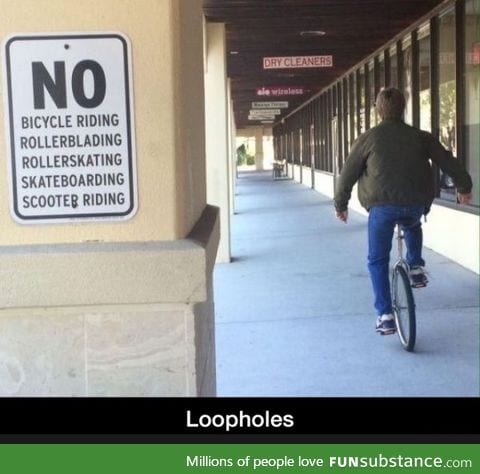 Unicycles are trolls