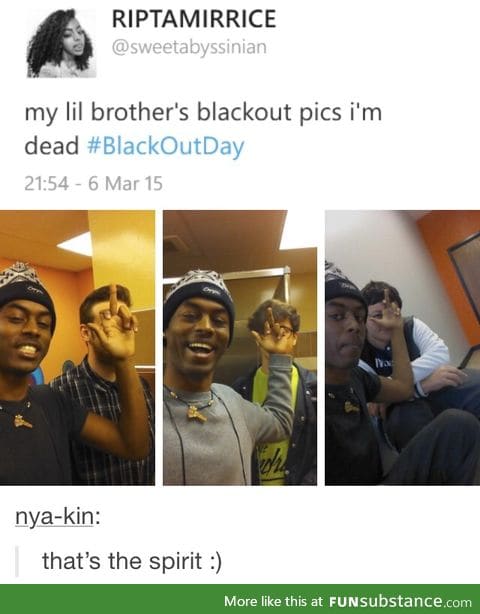 Best Blackout post I've seen so far