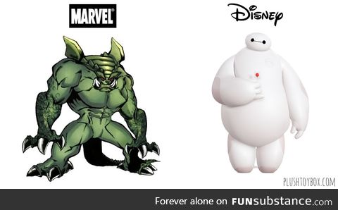 These are both Baymax, Marvel vs Disney Comparison