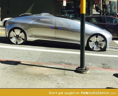 There is a Mercedes Self-Driving Car gone rogue (without a driver) in San Francisco