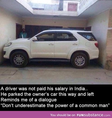 Don't underestimate the power of a common man