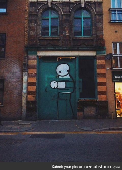 Street art in london stealing street art in london