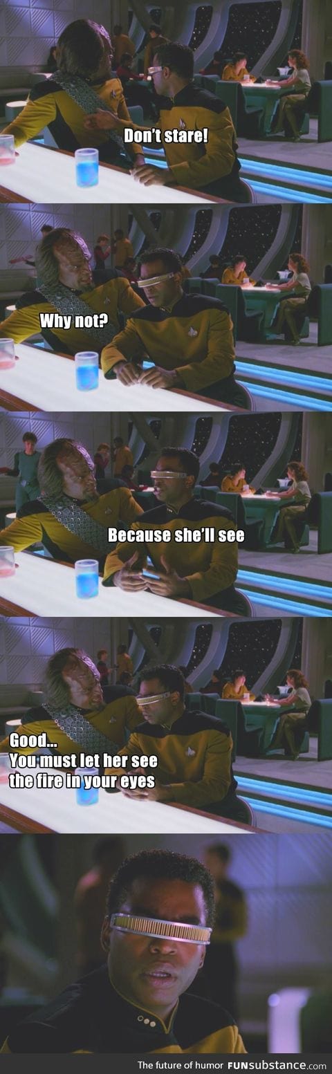 Worf is kind of a jerk